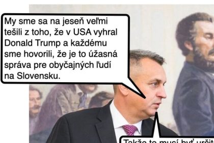 Cynicka obluda Trumpista Danko vini Sefcovica