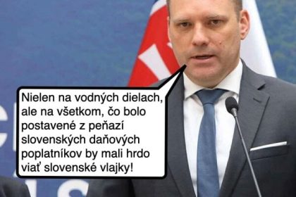 Cynicka obluda Vlajky na dielach z nasich penazi