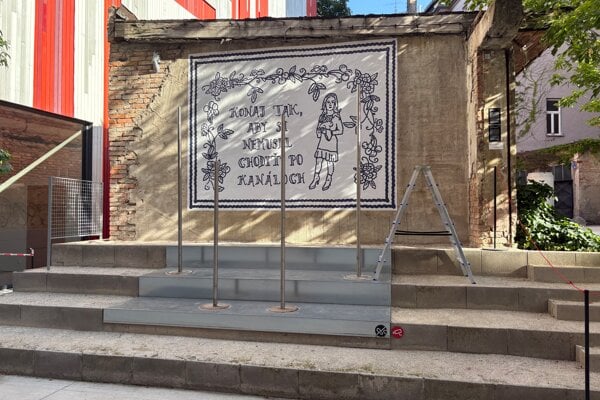 Diela Susienku spred SNG odstranili Satekovej plagat zakryli reklamou