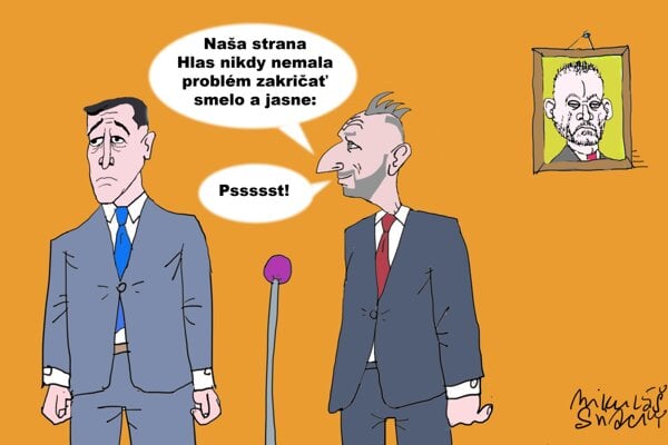 Karikatura dna Sila hlasu