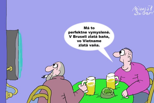Karikatura dna Zlate casy