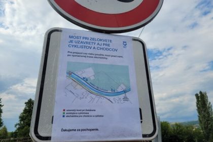 Most v Nitre je zatvoreny na neurcito Po dazdoch zaplavuje obchadzkovu trasu