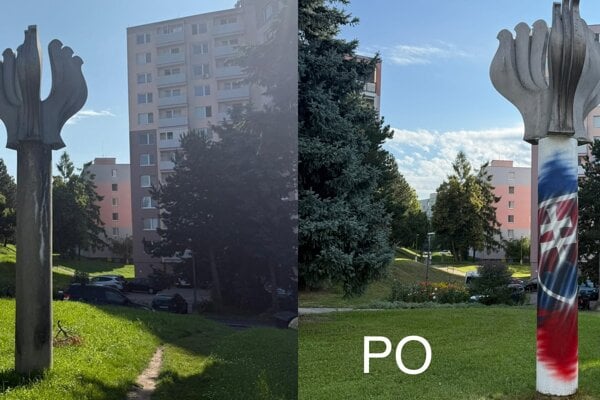 Banovska radnica dala namalovat statny znak