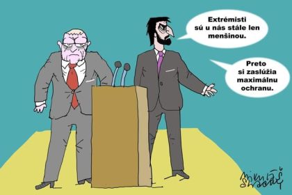 Karikatura dna Ochrana mensin po slovensky