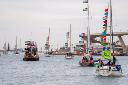 Z Barcelony vyplavila flotila lodi s pomocou pre Pasmo Gazy