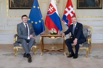 Prezident prijal predsedu Najvyssieho sudu Moznera po rocnom cinnosti v urade