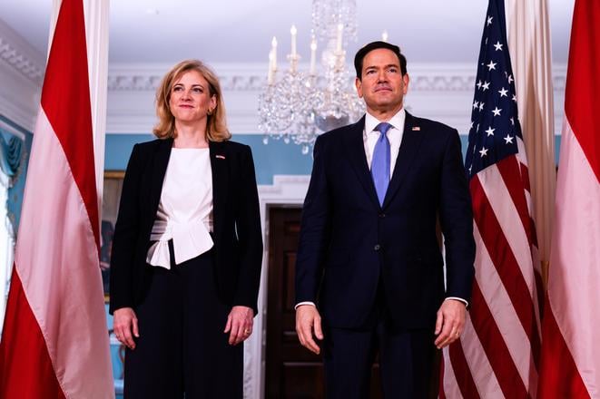 Rubio vo Washingtone prijal rakusku ministerku zahranicia Meinlovu Reisingerovu