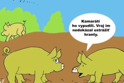 Karikatúra dňa: Svinstvo ako ostrá kritika spoločenských pomerov