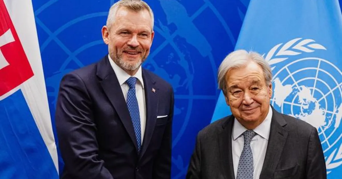 Pellegrini sa v New Yorku stretol s Guterresom a hovorili aj o budúcnosti OSN
